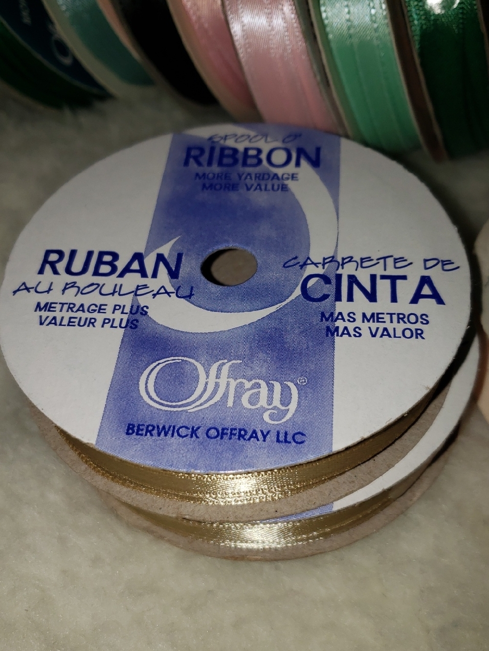 Offray Ribbon 1/4" - Picture 2 of 3